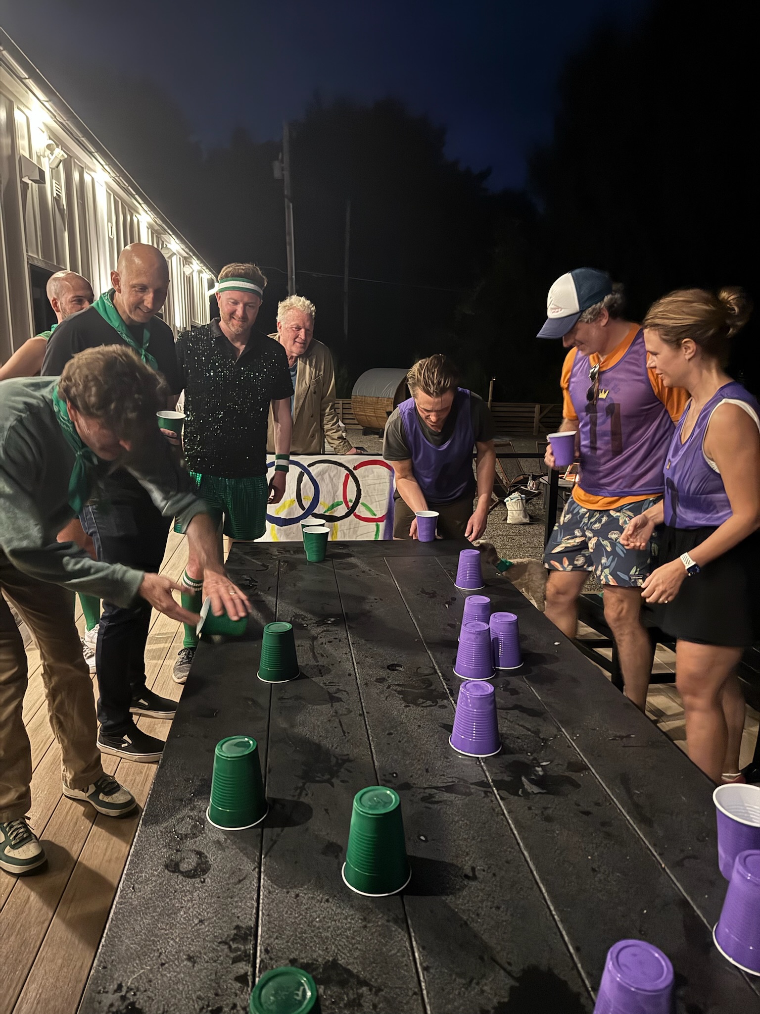 Cup stacking